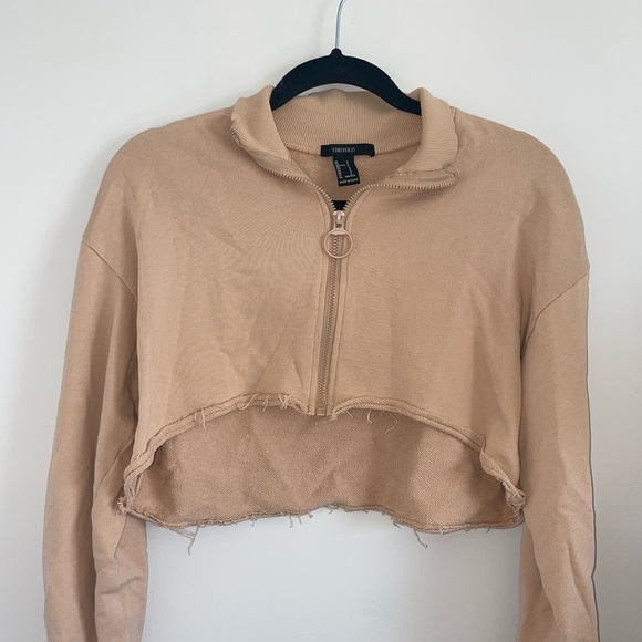 Zip Up Crop Top - Picture 1 of 3